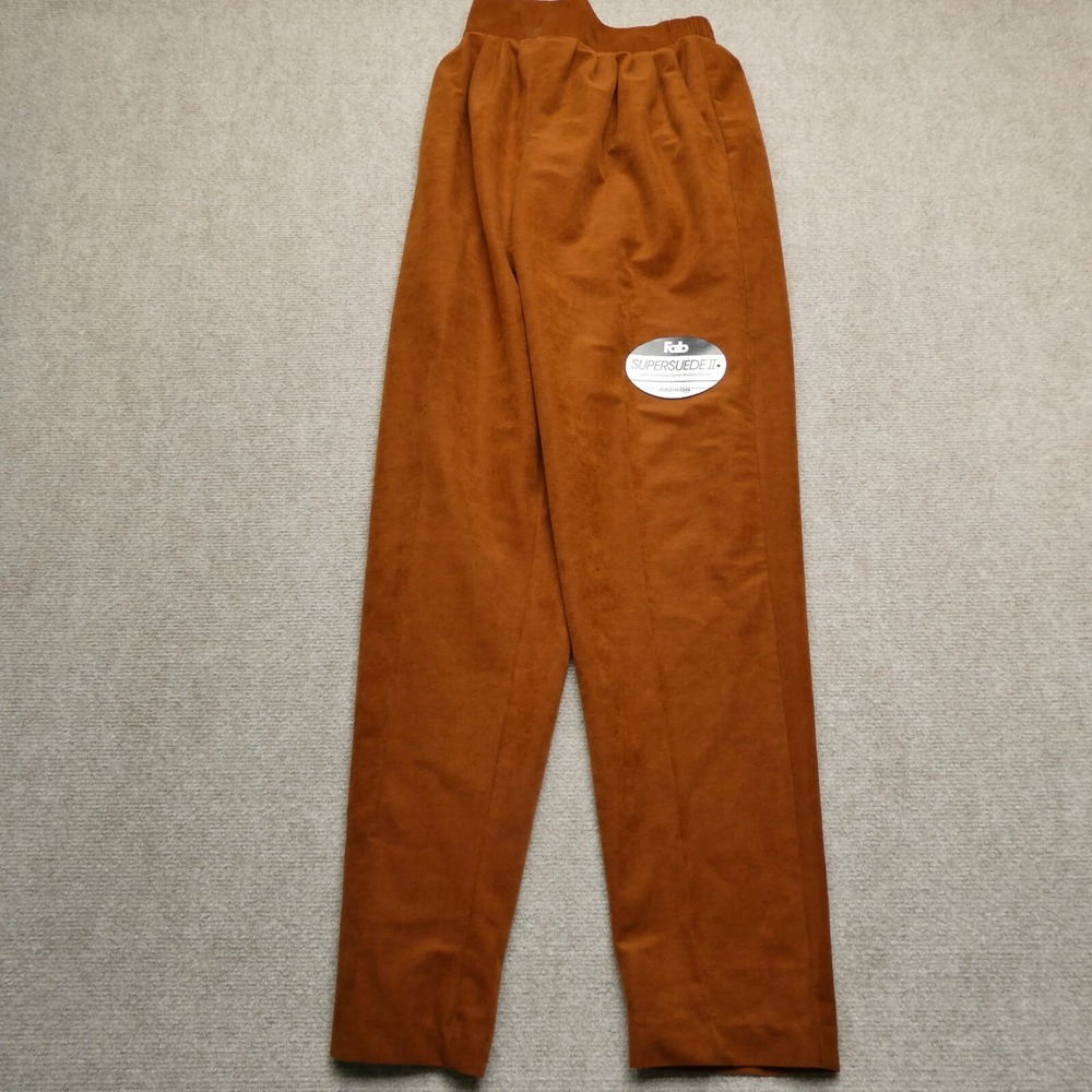 Vintage Fire Islander Suede Pants Womens Size 8 Brown Pull‎ On Soft